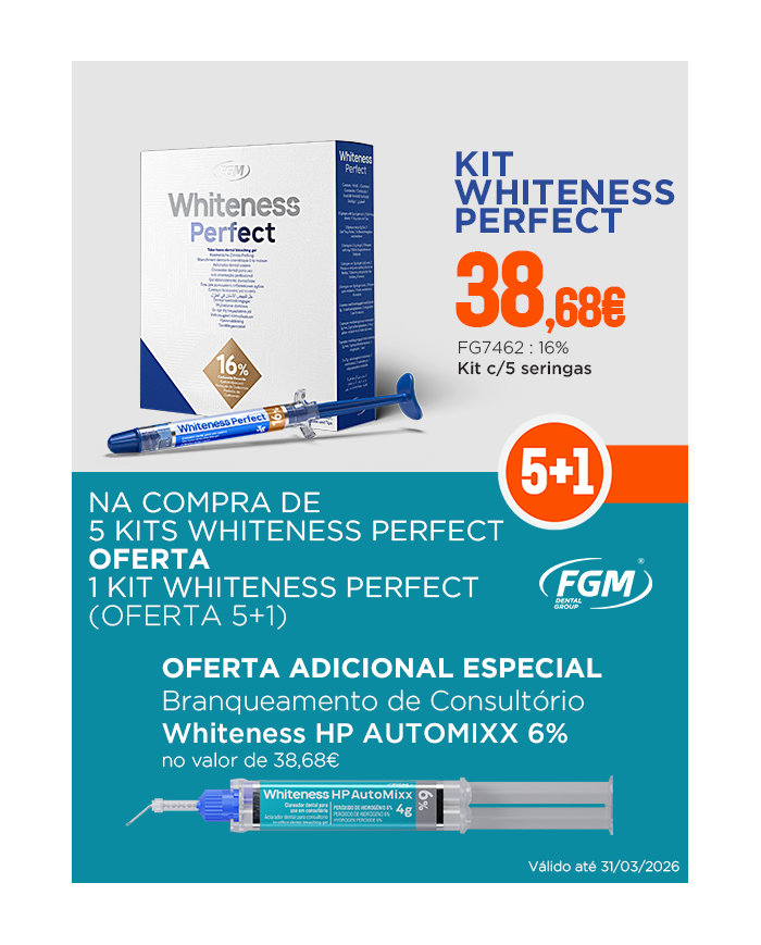 Pack FGM: Whiteness Perfect 5 + 1 + 1 HP Automixx Grátis