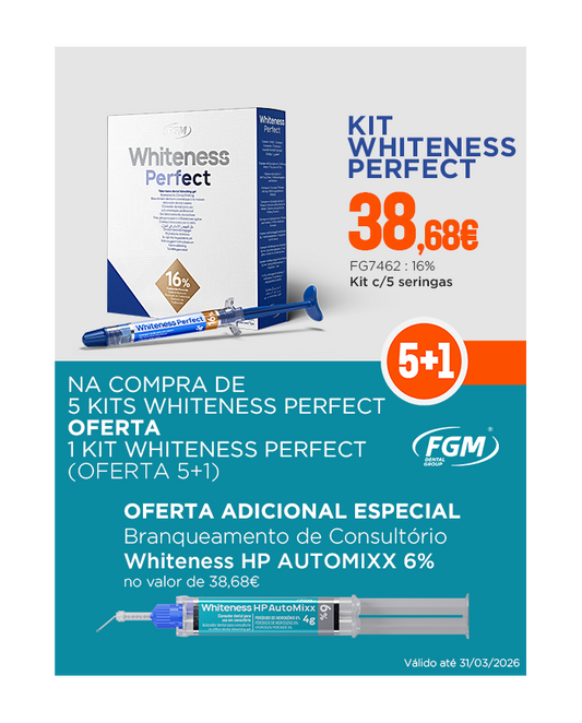 Pack FGM: Whiteness Perfect 5 + 1 + 1 HP Automixx Grátis