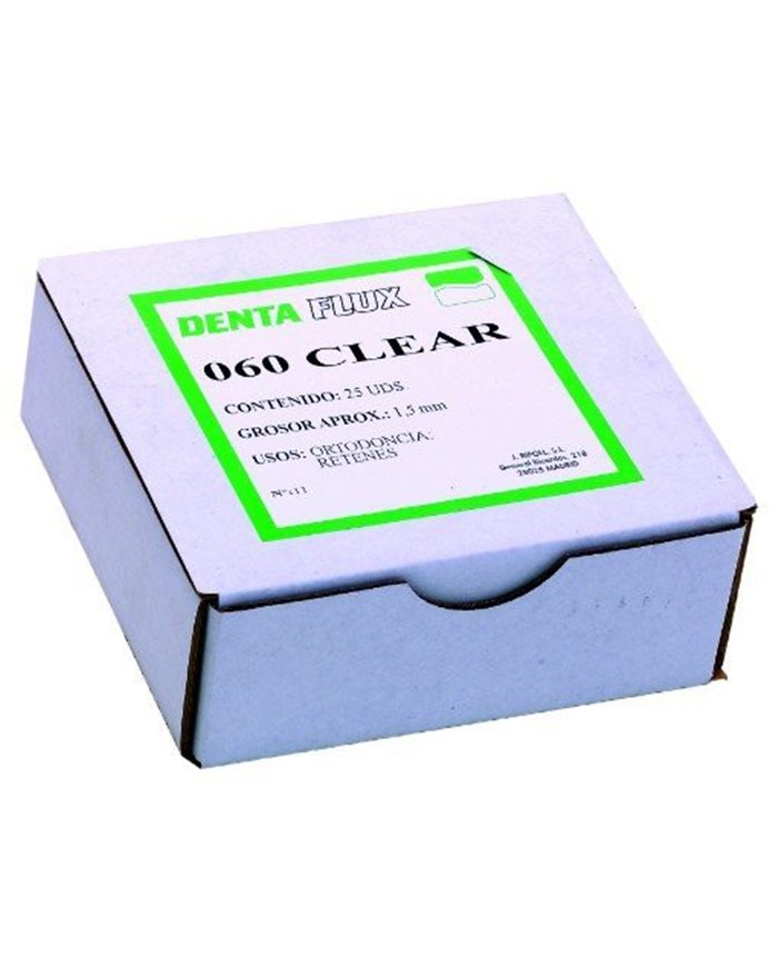 Placas rigidas clear 0.60 (1,5mm) 25un.